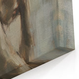 Figurative Abstract Canvas - Thoughtful Human Expression