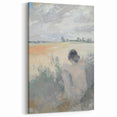 Abstract Figurative Art - Tranquil Human Form in Serene Landscape