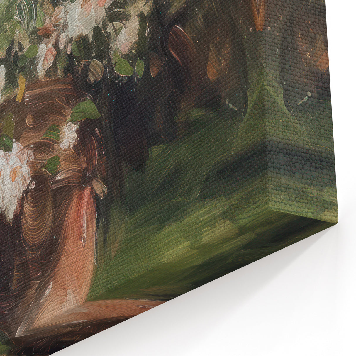 Modern Figurative Wall Art - Abstract Figure in Blooming Garden