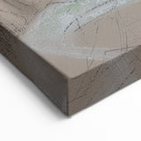 Figurative Abstract Canvas Art - Poised Human Form on Dark Background