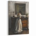 Artistic Figurative Wall Art - Woman in Reflection by the Mirror