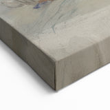 Figurative Abstract Art - Woman Contemplating with Floral Arrangement