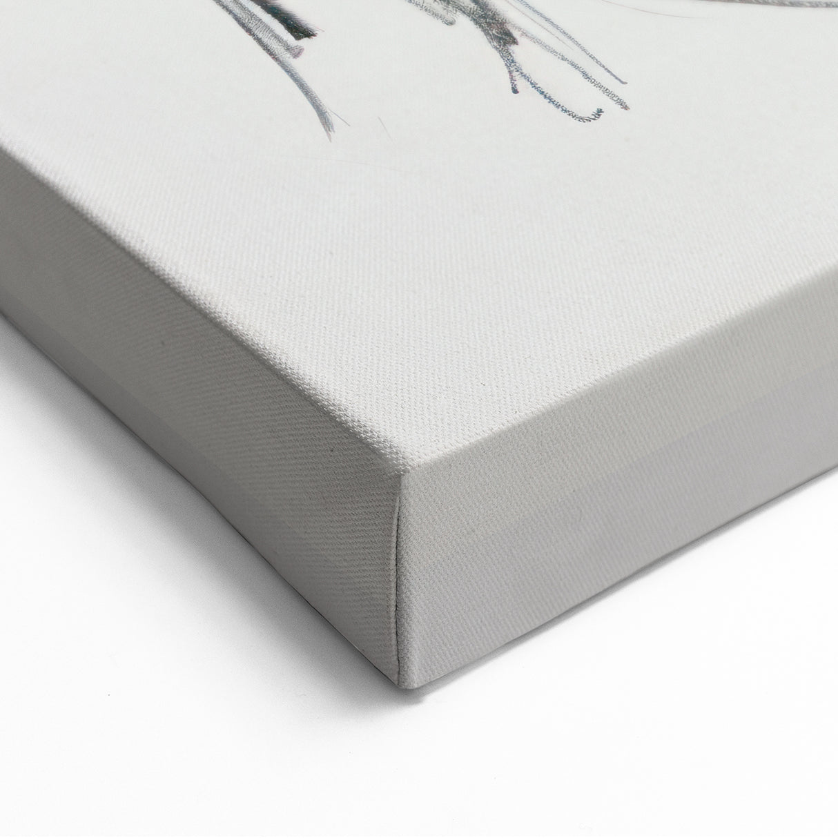 Minimalist Figurative Art - Sketch of Seated Human Form in Pencil