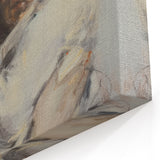 Abstract Figurative Art - Mother and Child in Warm Neutral Tones