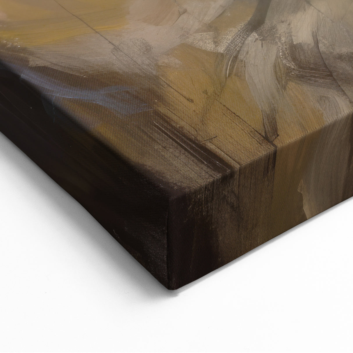 Abstract Figurative Art - Mother and Child in Warm Neutral Tones