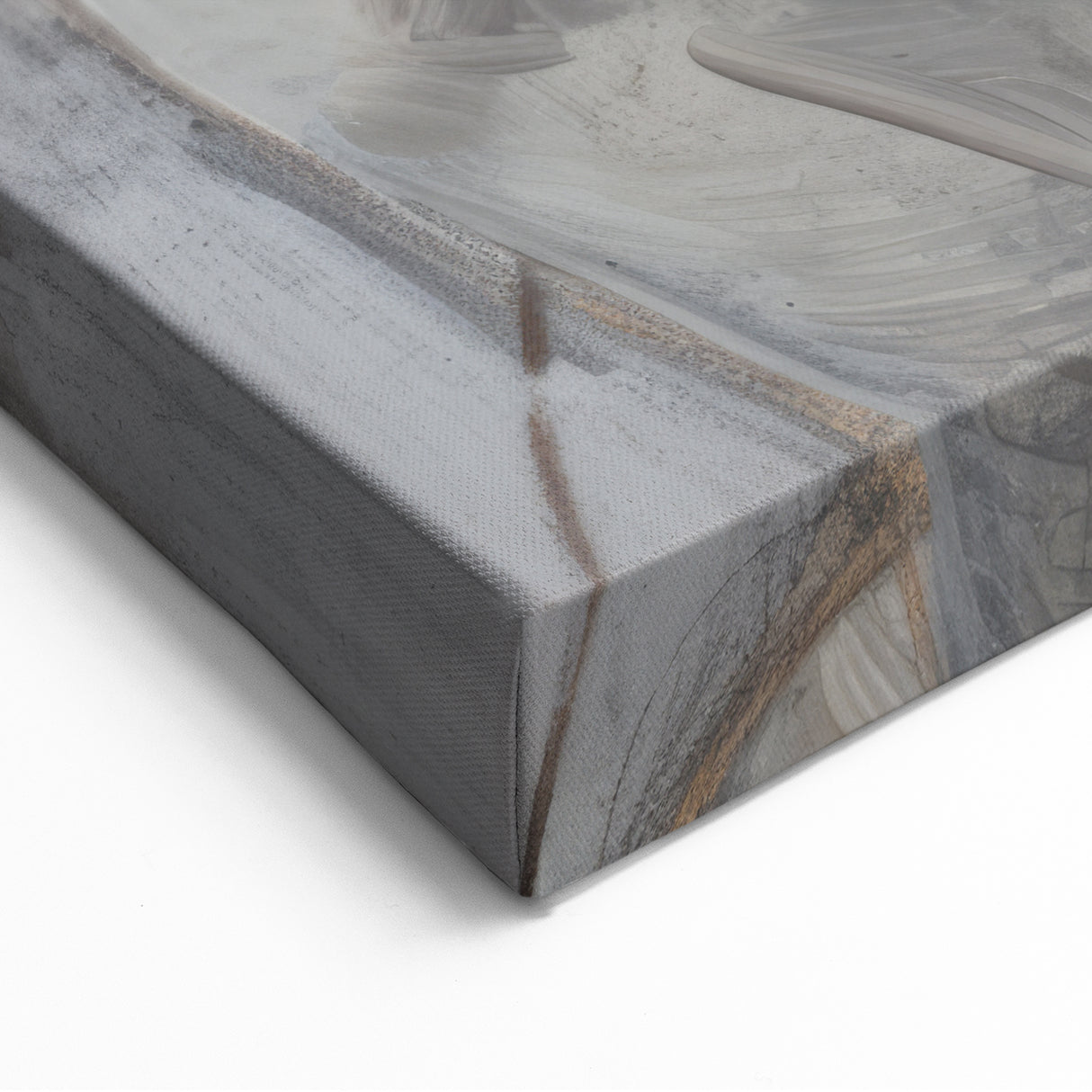 Figurative Abstract Art - Pensive Female Silhouette in Subtle Tones