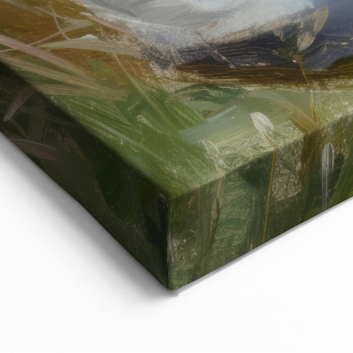 Abstract Figurative Art - Child in a Tranquil Spring Meadow