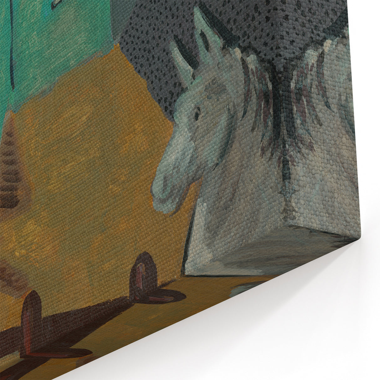 Expressionist Art - The Yard by Cyprián Majerník Wall Décor