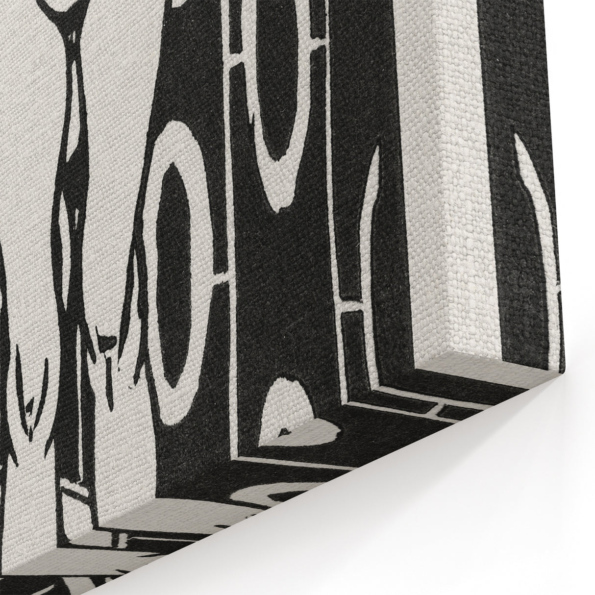 Expressionist Art: The Finger Game | Bold Black-and-White Wall Decor