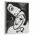 Expressionist Art: The Kiss | Bold Black-and-White Kirchner Print
