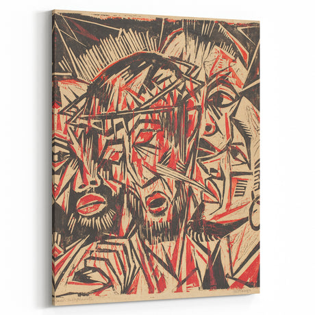 Expressionist Art: The Mocking of Christ | Powerful Otto Lange Print