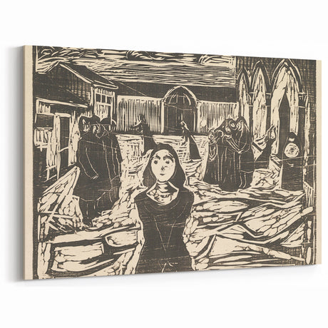 Expressionist Art: The Pretenders | Bold Edvard Munch Black Print