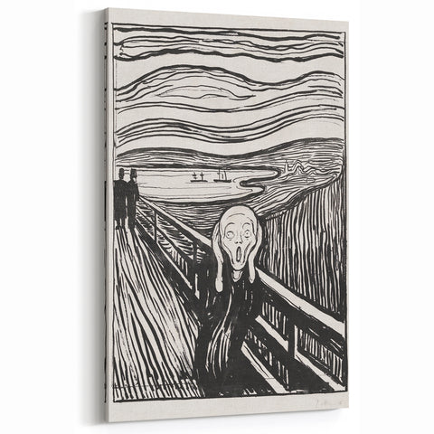 Expressionist Art: The Scream | Iconic Black-and-White Munch Print