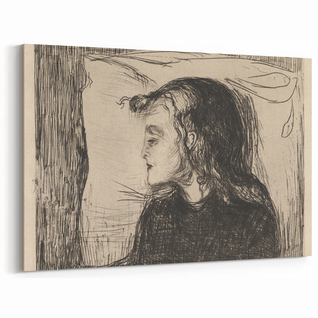 Expressionist Art: The Sick Girl | Edvard Munch Emotional Print