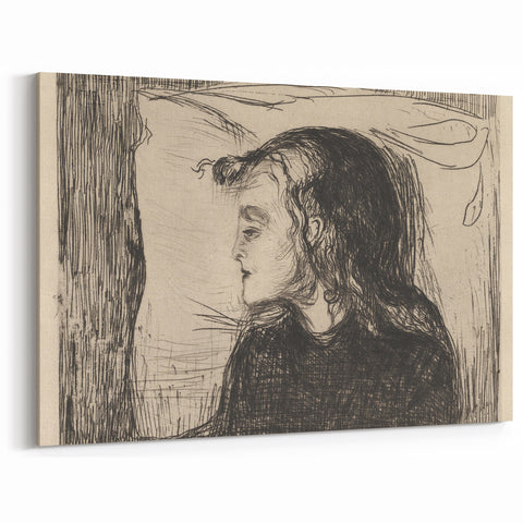 Expressionist Art: The Sick Girl | Edvard Munch Emotional Print