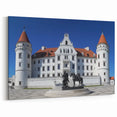 European Castle Prints - White Palace with Towers Under Clear Blue Sky