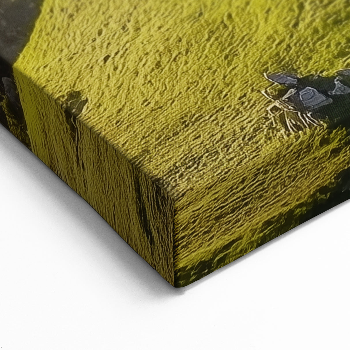 Ruined Castle Prints - Scenic Fortress on Green Hills at Sunrise