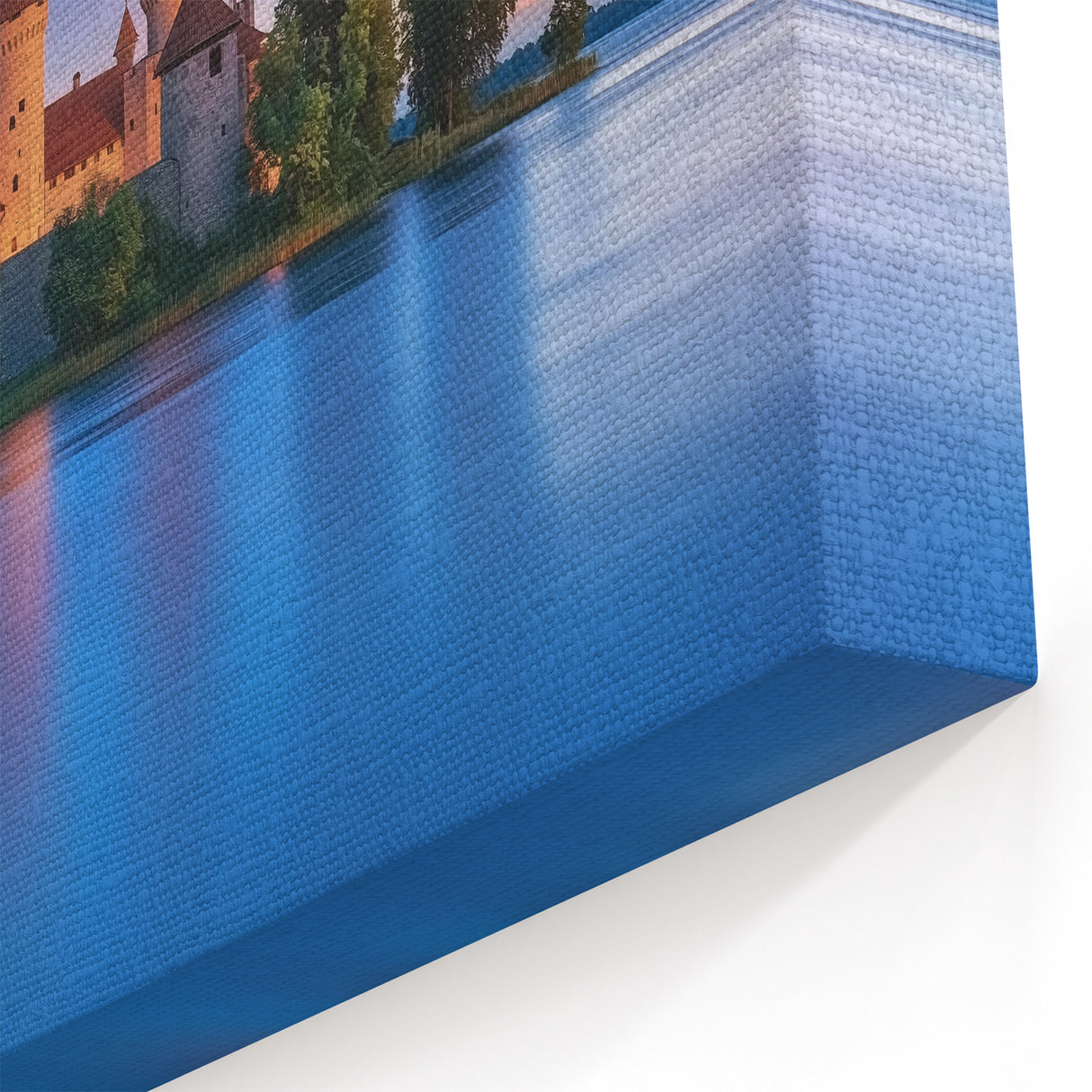 Tranquil Castle Landscape - Scenic European Castle by the Lake