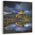Riverside Castle - Majestic Fortress with Scenic Bridge Reflection
