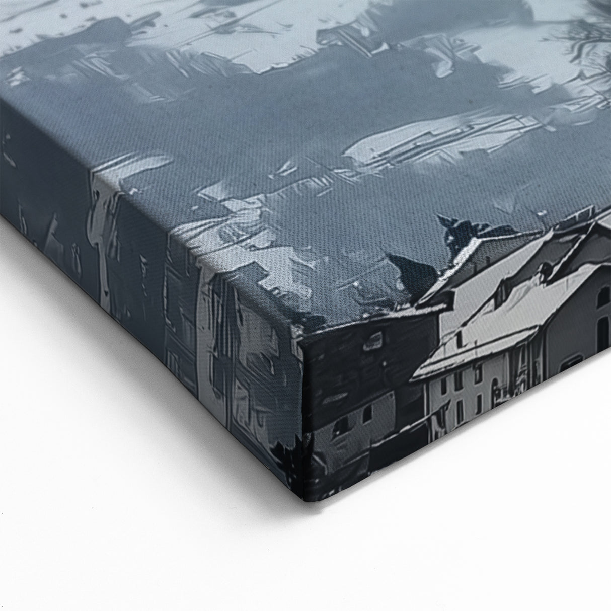 Snow Capped Castle - Majestic Fortress in Alpine Winter Landscape