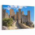 Sunlit Medieval Castle - Historic Fortress with Stone Pathway