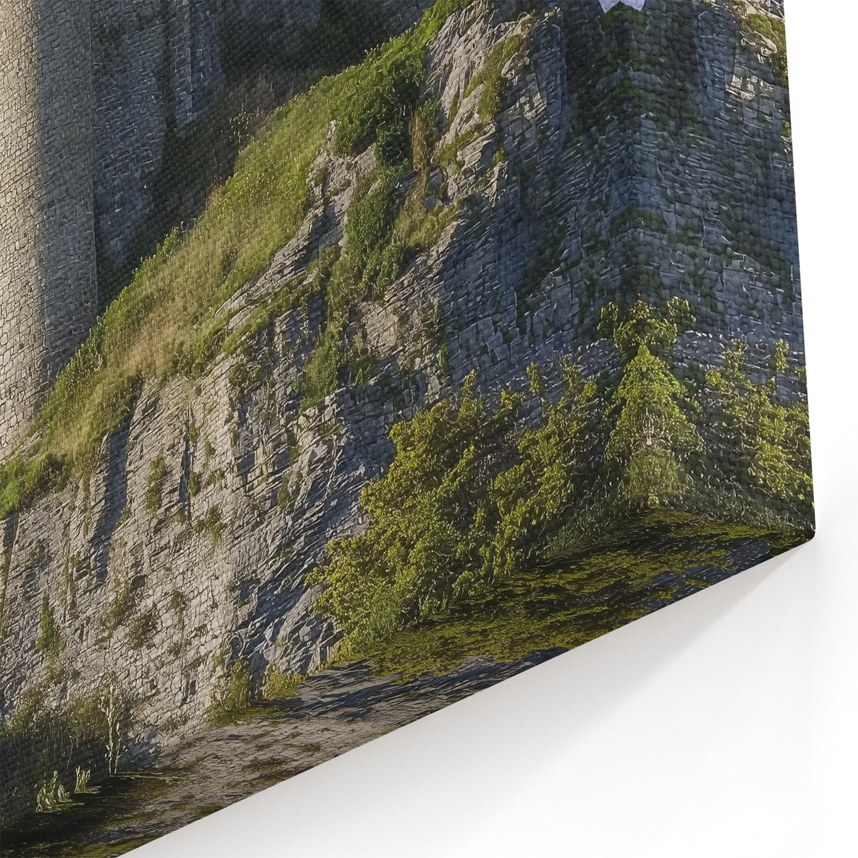 Hilltop Castle - Majestic Fortress Overlooking Scenic Green Landscape