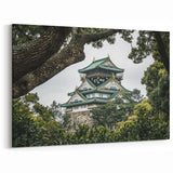 Traditional Japanese Castle - Historic Landmark in Serene Forest Setting
