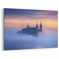 Enchanted Castle in the Mist - Scenic European Castle Landscape