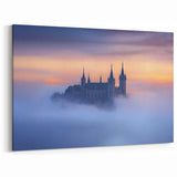Enchanted Castle in the Mist - Scenic European Castle Landscape