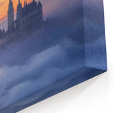 Majestic Sunrise Castle Above the Clouds - European Wall Art