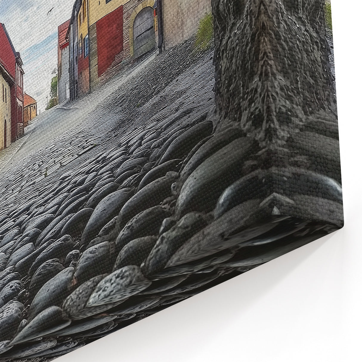 Brick Archway to a Quaint Historic Village - Timeless Wall Art