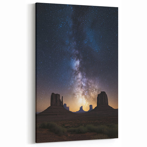 Southwestern Desert Art - Milky Way Desert Landscape Photography