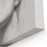 Abstract Human Figures - Monochromatic Line Art Sketch Wall Decor