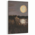 Abstract Figurative Art - Moonlit Serenity in Contemporary Style