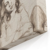 Artistic Figurative Designs - Serene Companionship Canvas Print
