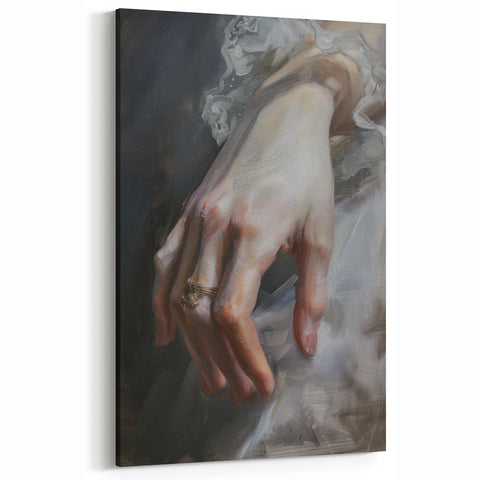 Abstract Human Figures - Gentle Bond in Artistic Charcoal