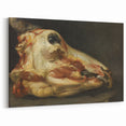 Romanticism Art: Skinned Ox Head - Goya's Historical Canvas Print