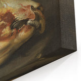 Romanticism Art: Skinned Ox Head - Goya's Historical Canvas Print