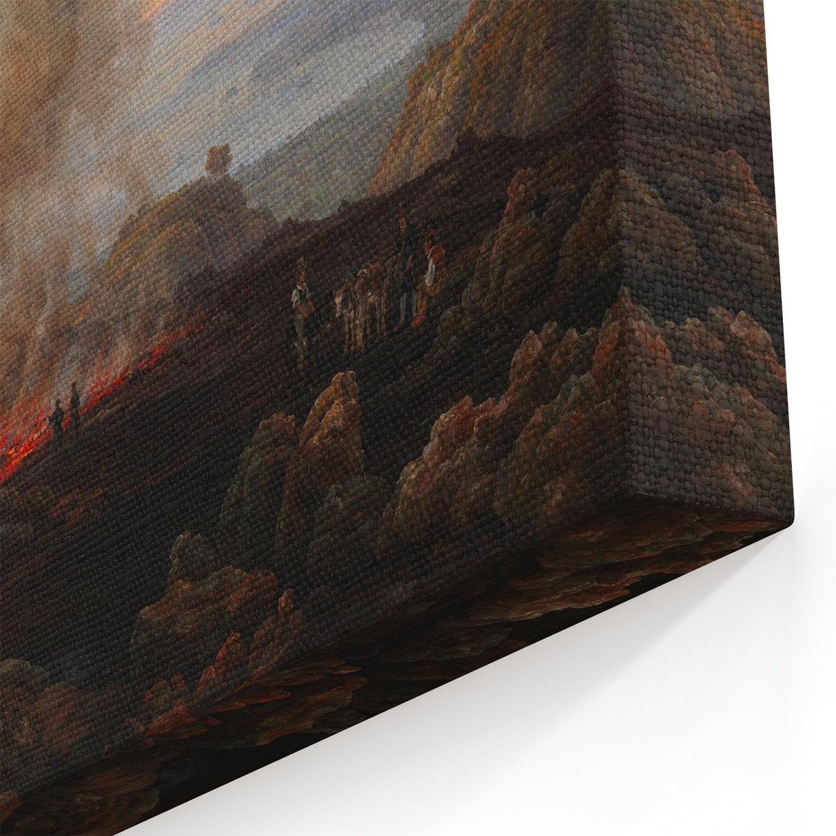 Romanticism Art: Eruption of Vesuvius - Historical Canvas Print