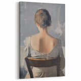 Modern Figurative Abstract - Poised Elegance in Serene Detail