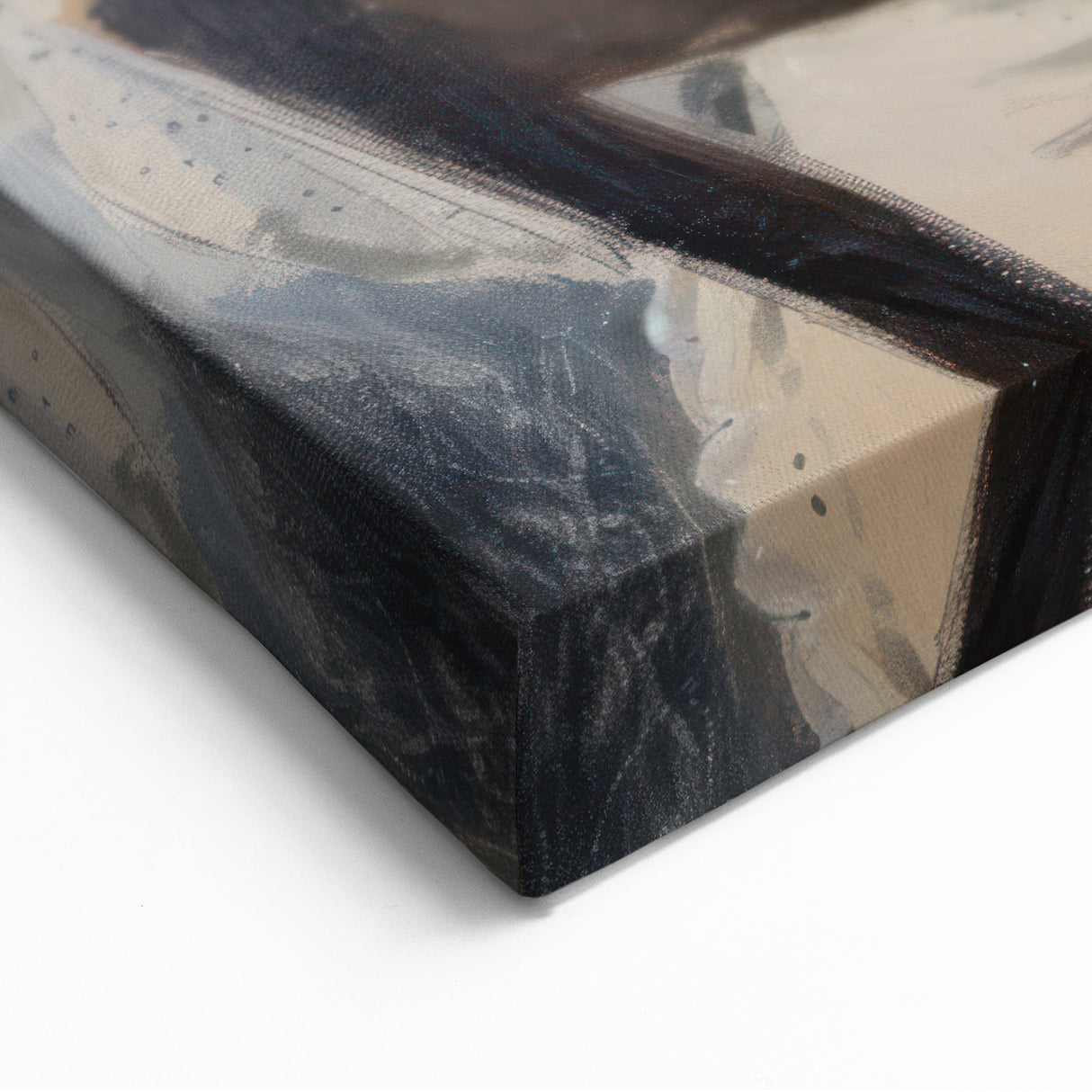 Modern Figurative Abstract - Poised Elegance in Serene Detail