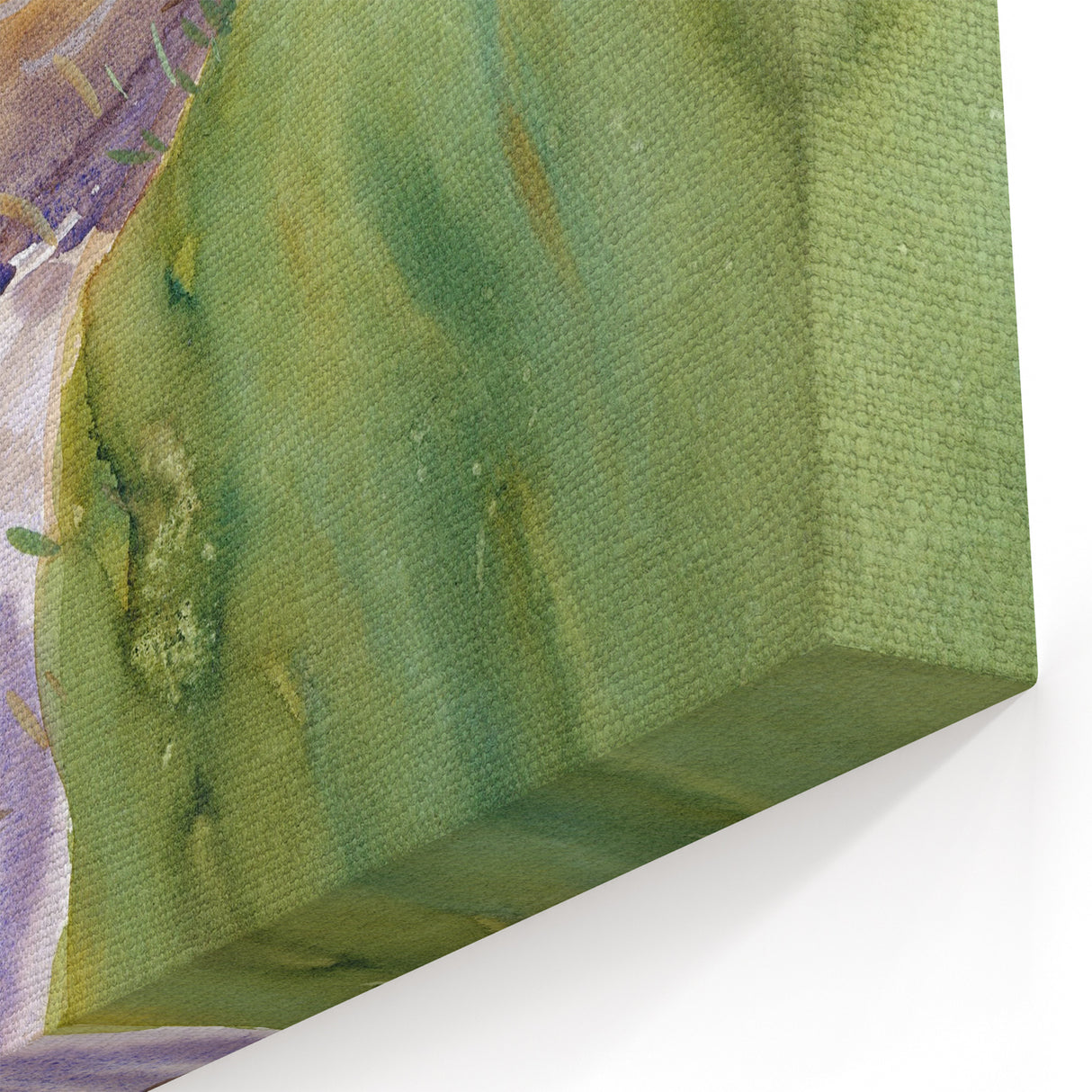 Romanticism Art: Rushing Water - Vibrant Landscape Canvas Print