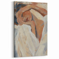 Modern Figurative Abstract - Restful Reverie in Warm Tones