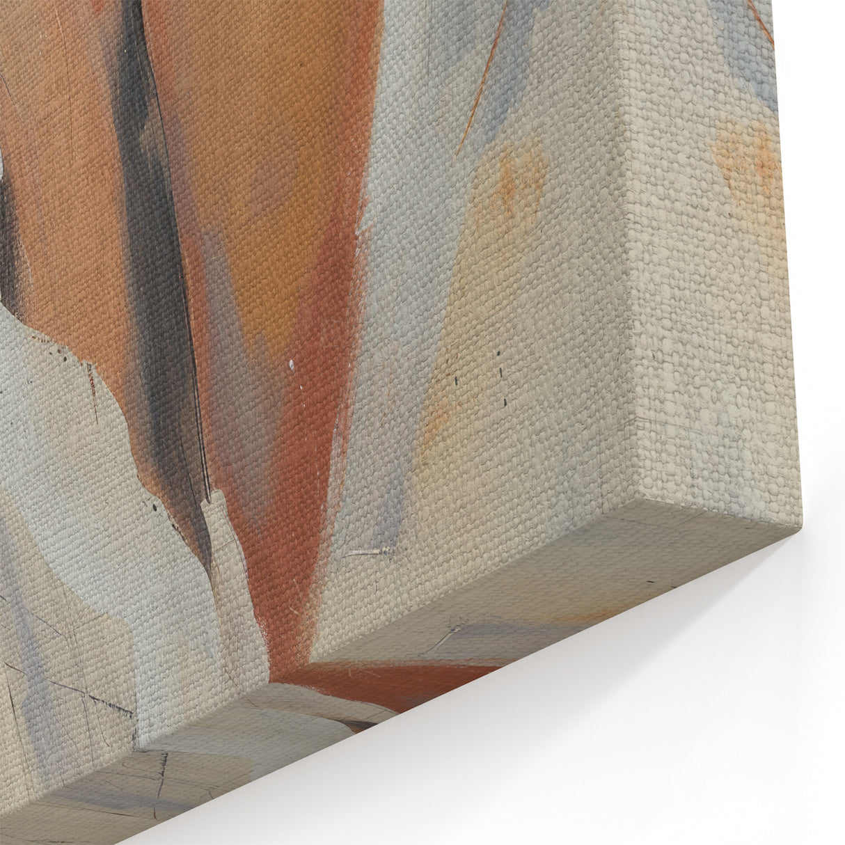 Modern Figurative Abstract - Restful Reverie in Warm Tones