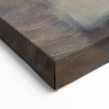 Figurative Abstract Canvas - Serene Walk by the Waterfront