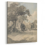 Romanticism Art Print: Trees in a Meadow by John Constable Canvas