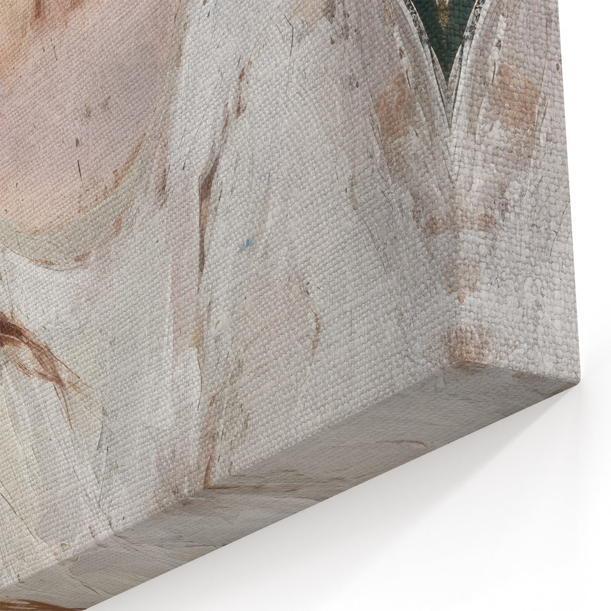 Figurative Abstract Canvas - Graceful Rest in Romantic Elegance