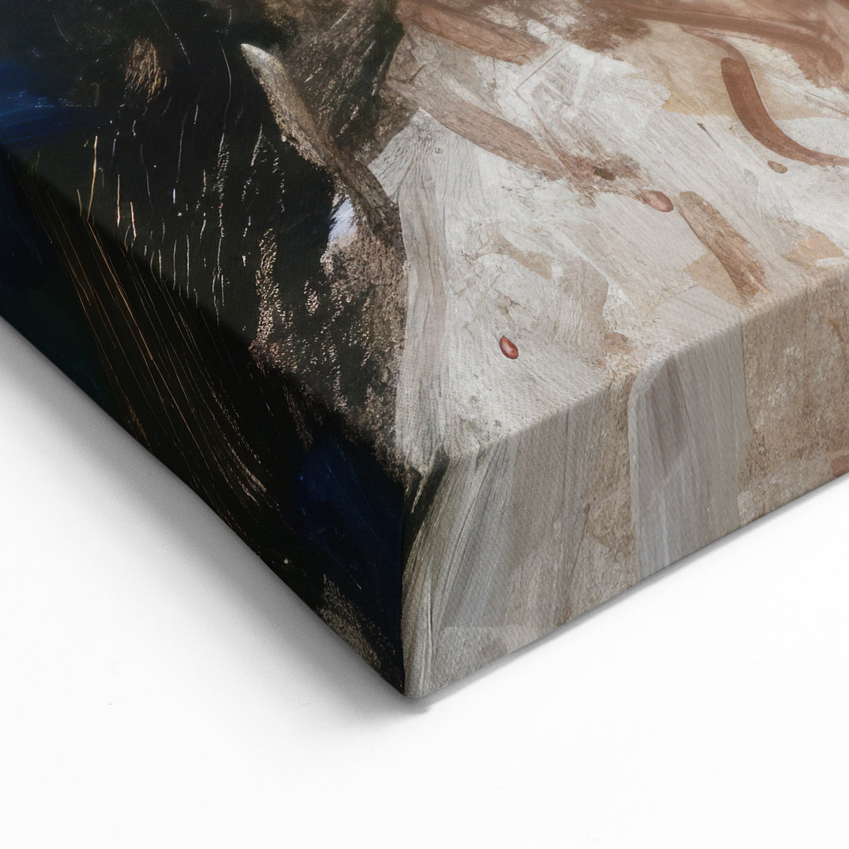 Figurative Abstract Canvas - Graceful Rest in Romantic Elegance