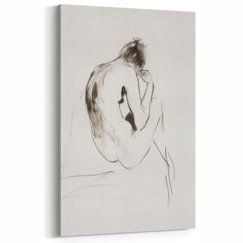 Abstract Human Figures - Introspection Through Literary Elegance