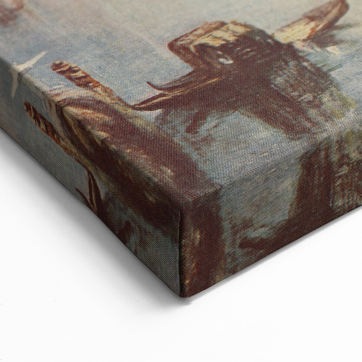 Romanticism Art: "Venice, The Dogana" Historical Landscape Canvas Print